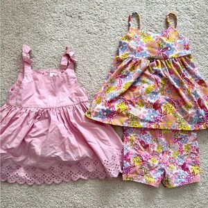 Set of Two Joe Fresh Dresses: Light Pink & Floral Dress